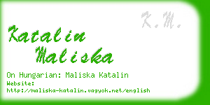 katalin maliska business card